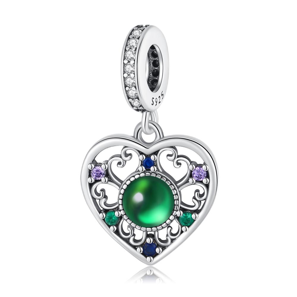 Медно-зеленая серия Цветочное дерево Яблоко Подвеска Сделай сам Мелкие бусины Подходит для оригинального браслета с шармами Женские украшения Сделай сам