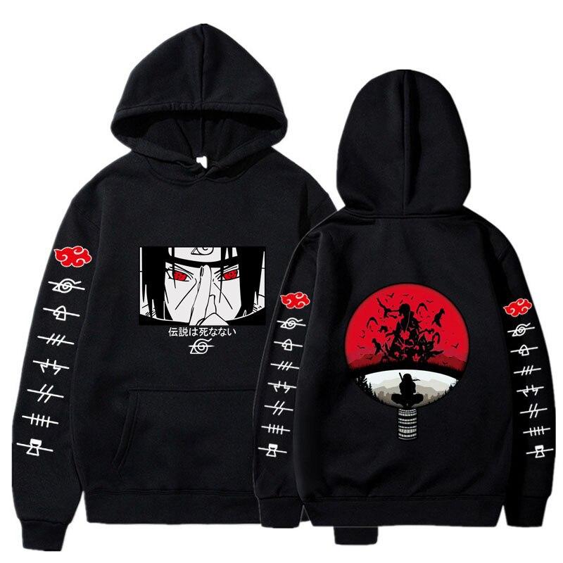 Itachi Hoodie Anime Sweatshirt Uzumaki Akatsuki Sakura Kakashi Sasuke Hinata Hyuga Harajuku Sweatshirts Men Women Clothings