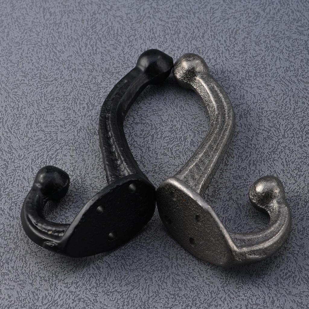 European Industrial Style Cast Iron Coat Hook - Retro Wrought Iron Door Hook Decoration.