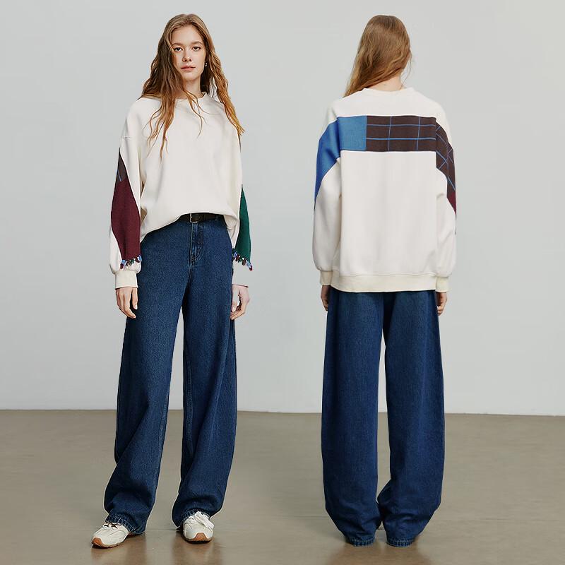 Chuyu Women's Colorblock Tassel Sweatshirt