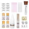 3 в 1 Нежный набор для бровей Perm Eyelash Lift Tint Kit Semi Permanent Curling Eyelash SetBrown
