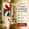 Vintage Cardinal Garden Bell Wind Chimes Metal Resin Rustic Farmhouse Antique Decor for Front Door, Porch, Garden Gifts for Mom Grandma and Lover