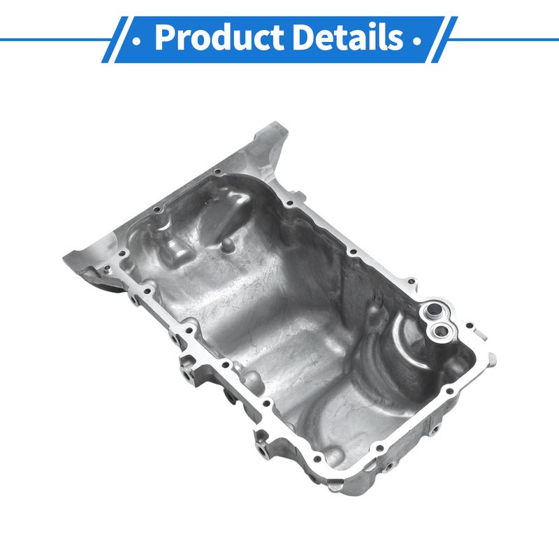 UXCELL 1 шт. №264382 Масляный поддон двигателя для Honda Civic 2006-2011 Стальной Серебристый Тон