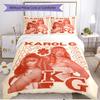3pcs Duvet Cover Set (1*Duvet Cover + 2*Pillowcase, Without Core), Karol G Print Soft All‑Season Bedding Set, Home Bedroom Decor Gift