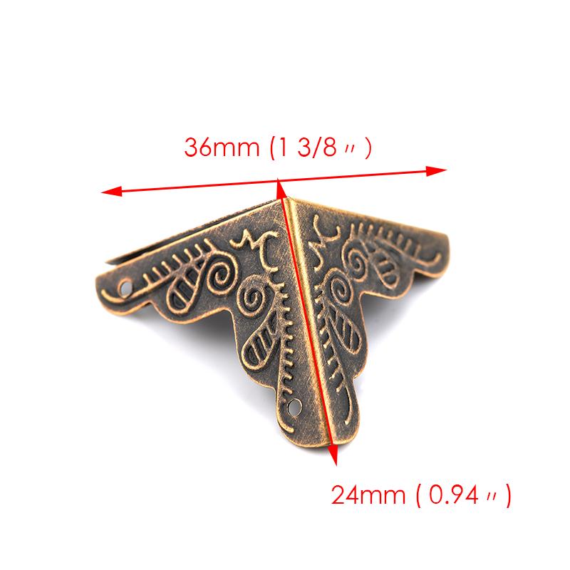 10PCS NAIERDI Luggage Case Box Corners Brackets Decorative Corner Furniture Protector Parts