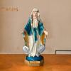 Standing Virgin Mary Statue Our Lady Resin Figurine Sculpture Home Office Bookshelf Desktop Decoration Ornament Spiritual Gifts