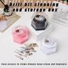 2 In 1 Nail Drill Bit Storage Box 24 Holes with Cleanning Brush Manicure Tools Displayer Container Box Organizer Salon Accessory