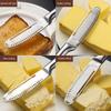 3 в 1 нож для масла из нержавеющей стали нож для масла сыр десерт джем масленка скребок для крема хлеборезка насадка для масла