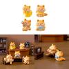 Adorable Resin Fat Cat Figurine Blind Box Cute Cartoon Miniature Animal Decor