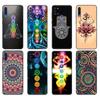 Black Tpu Case For Samsung Galaxy A50 50S A30S A10 A01 A11 A21S A31 A41 A51 A71 M21 M30S S10 LITE Mandala Chakra Insist Yoga