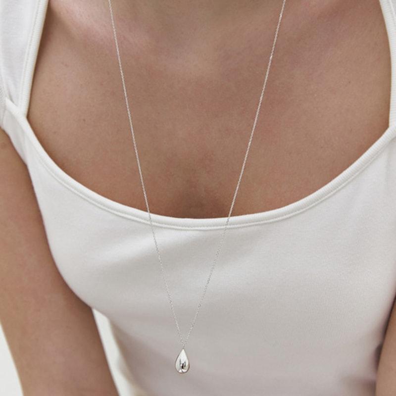 mimesi Volume Drop Long Necklace