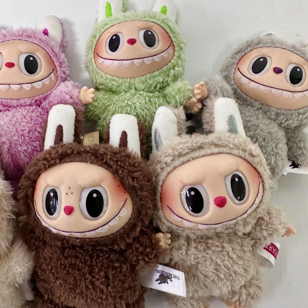 17см Лабубу Тканевая Загадочная Слепая Коробка Серия Heart Beat Macaron Кукла Лабу Тканевая Декор Салона Автомобиля Подвеска Игрушка Подарки