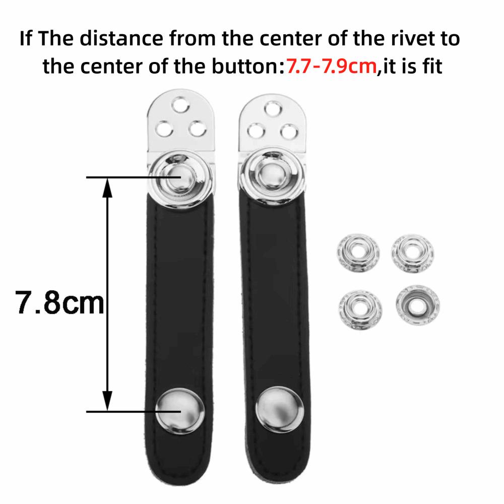 2Pcs PU Leather Accordion Bellows Buckle Double Layer Buckle Bass Accordions  Bass Accordions