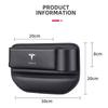 Car Sticker Tesla Car Seat Gap Slot Storage Box Auto Accessories For Tesla Model 3 2021 S X Y Style Roadster Invader Coil Mod WY