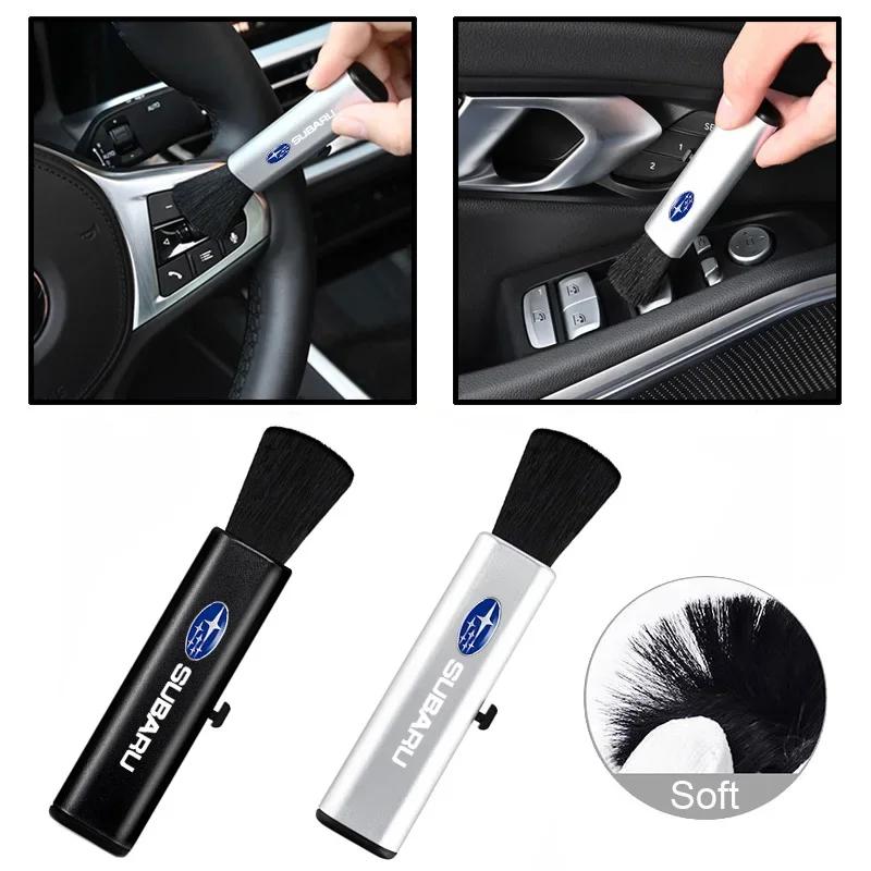 Car Conditioning Air Outlet Retractable Cleaning Brush Tools for Subaru Outback Legacy Impreza Forester XV Tribeca STI WRX BRZ