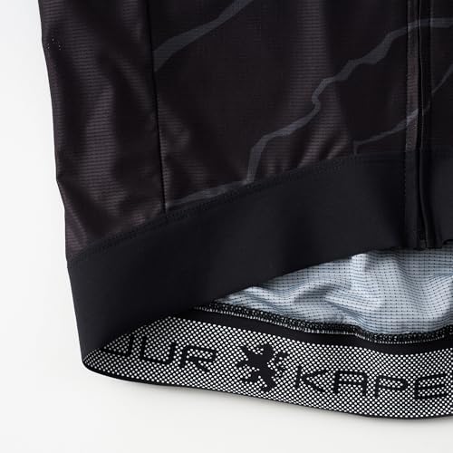 Kapelmuur Cycling Short Sleeve Jersey, Competition Short Sleeve Jersey, Black, Size S