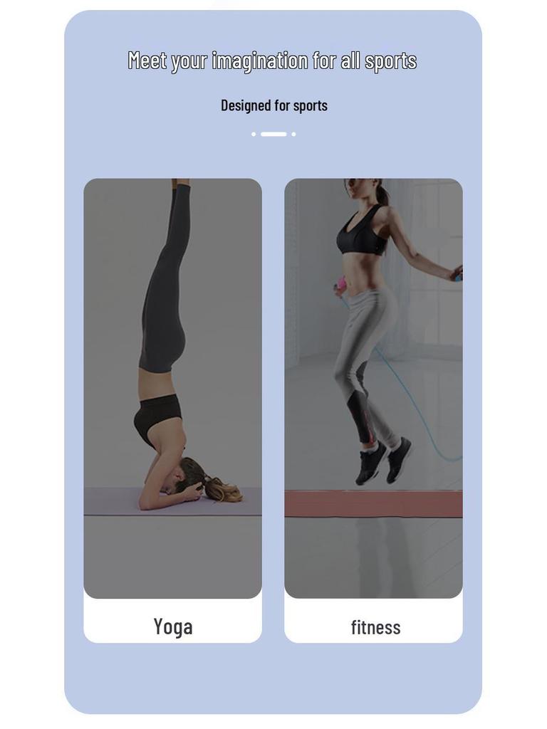 TPE Non-Slip Folding Yoga Mat for Beginners - Portable Exercise & Fitness Mat