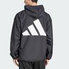 adidas ESSENTIALS Спортивная одежда Ветровка С большим логотипом Ткань Куртки и пальто Мужская Черный/Белый JF3687