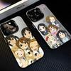 Милая японская аниме-девушка K-ON Чехол для телефона Для iPhone 17 16 15 14 13 12 11 mini Pro Max X XR XSMAX 8 Air Plus Противоударный Матовый Задник