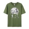 Cats and Skeletons Brand T Shirt Mens Designer Clothes Streetwear Unisex T-Shirts Group Graphic Short Sleeve