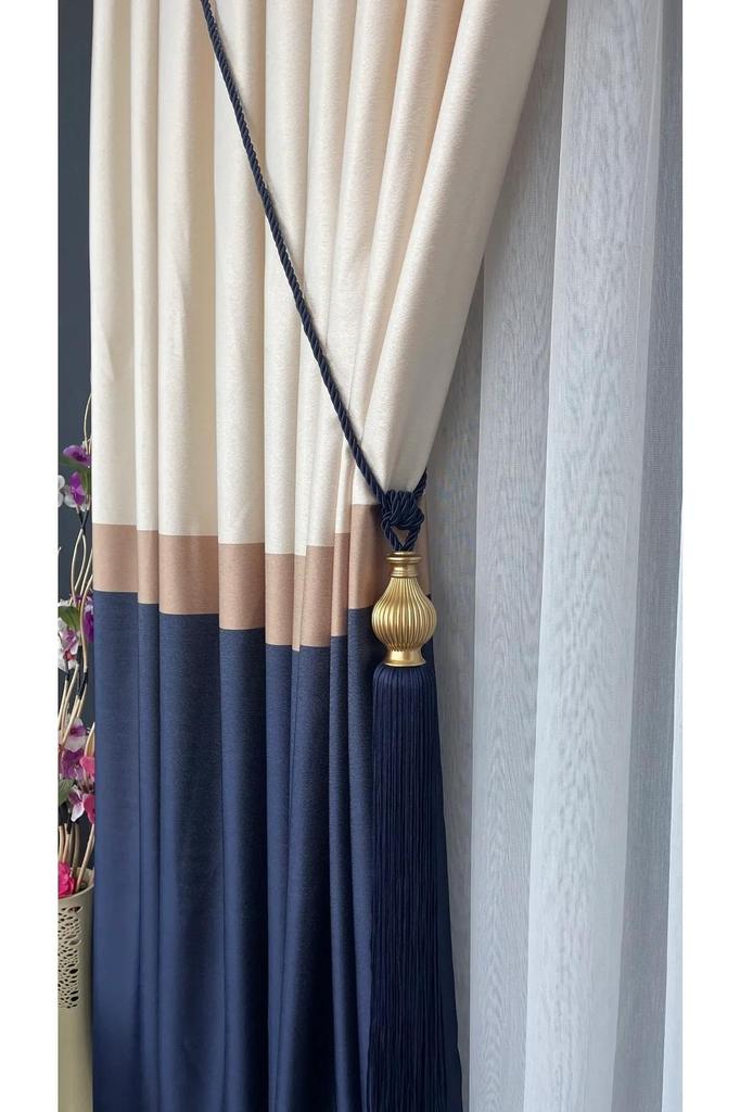 EPeddler Home Одностворчатая фоновая занавеска, плотно плиссированная, жаккардовая, с ярким рисунком