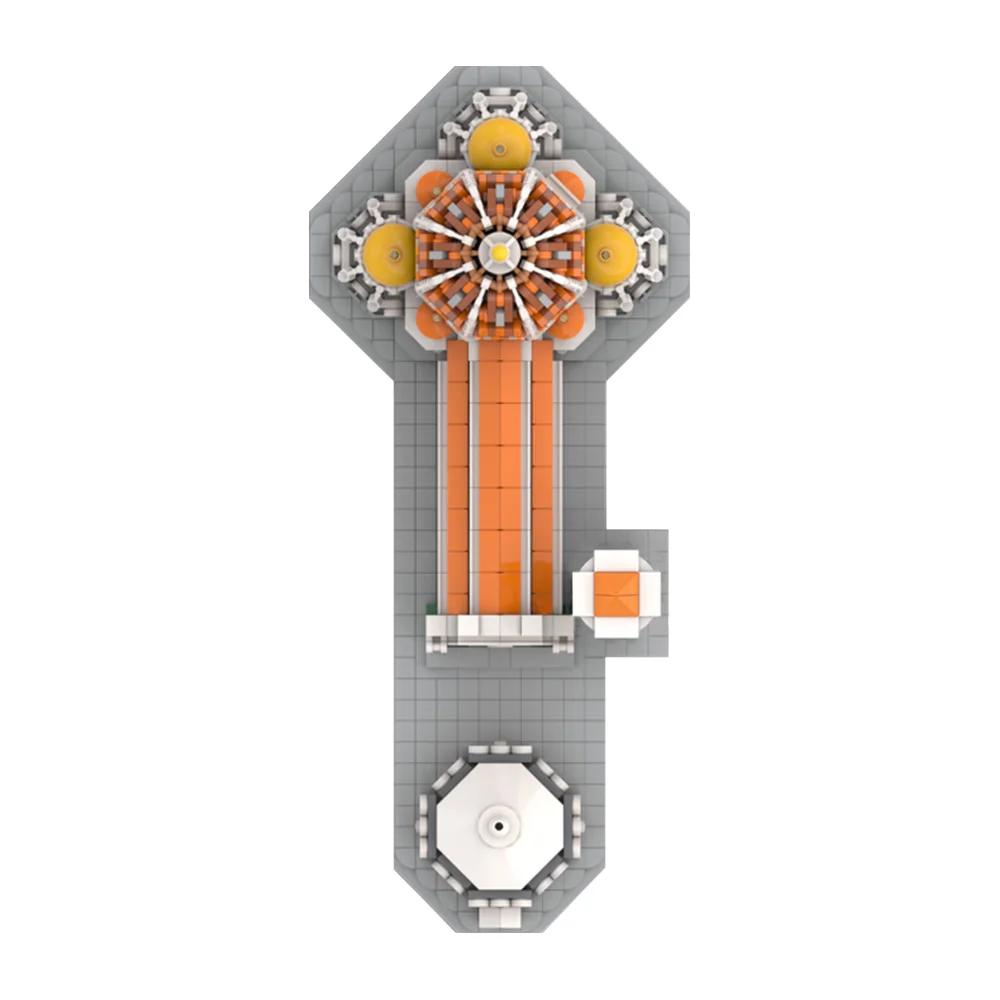 Gobricks MOC Собор Санта-Мария-дель-Фьоре 1:800 Кирпичей Модель Собор Санта-Мария-дель-Фьоре Строительные Блоки Дуомо ди Фиренце Игрушка