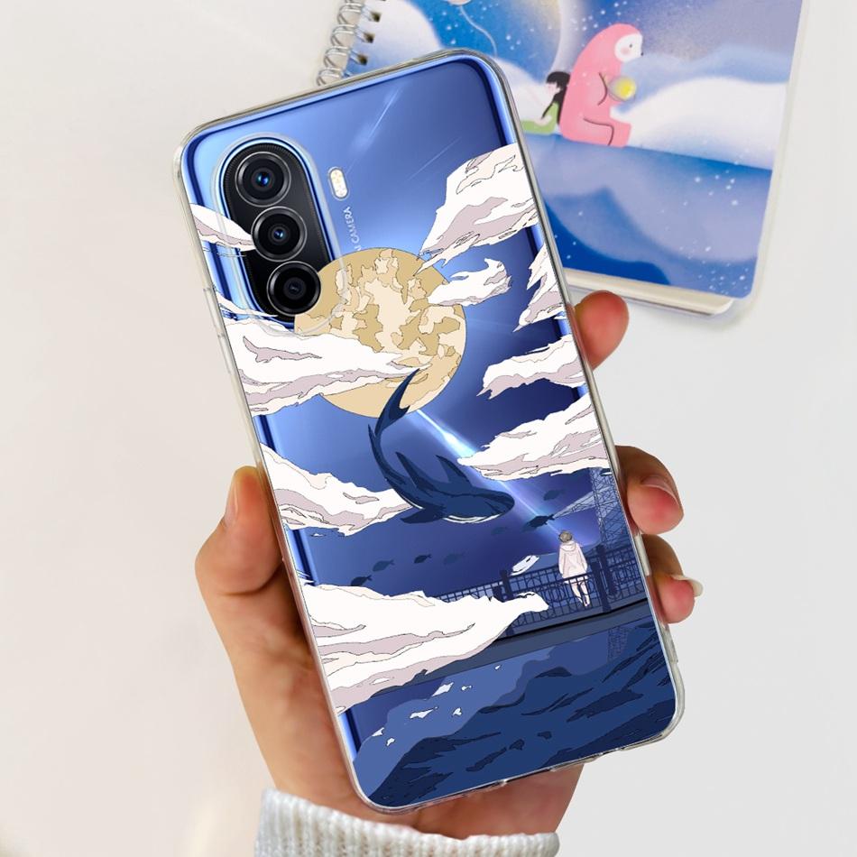 Чехол для Huawei Nova Y70 Plus NOVA Y70 Y 70Plus NovaY70 MGA-LX9 MGA-LX9N Модный узор Мягкий силикон ТПУ Чехлы для телефона