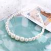 Modyle Fashion Full Pearl Hairbands Elastic Flower Women Hair Hoop Bands Headband Bezel Girls Hair Accessories Headdress