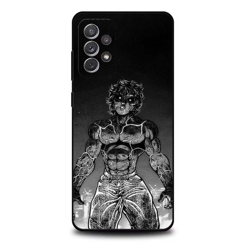Чехол для телефона Аниме B-Baki H-Hanma для Samsung S 25,24,23,22,30,21,10,9,Ultra,Plus,Lite,FE,4,5G Черный Мягкий Чехол