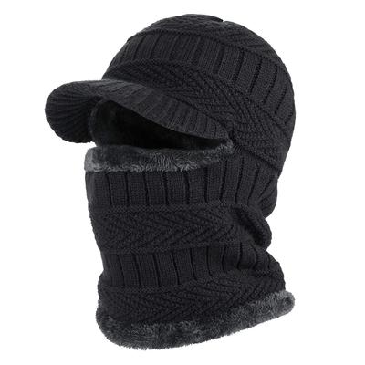 Зимняя шапка для мужчин Skullies Beanies Шапки Зимние шапки для мужчин и женщин Шерстяной шарф-шапка Балаклава Маска-чепец Вязаная шапка для женщин