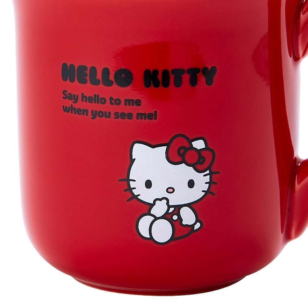 Sanrio Hello Kitty и Сушилка для посуды 422100 Кружка, Микроволновая печь, Посудомоечная машина, Безопасный, Керамика,