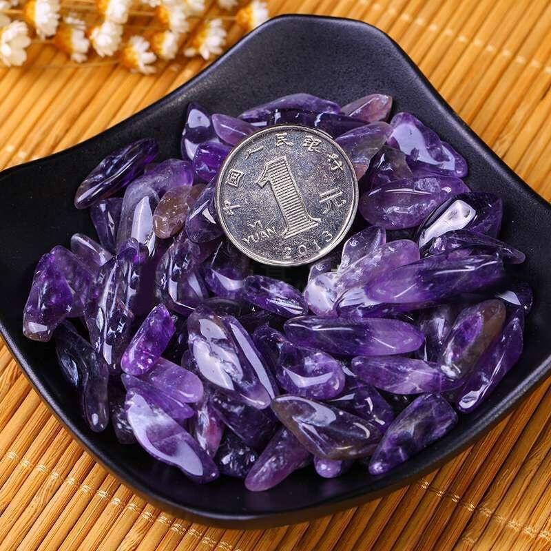 100% натуральных аметистовых кварцевых камней, 100 г