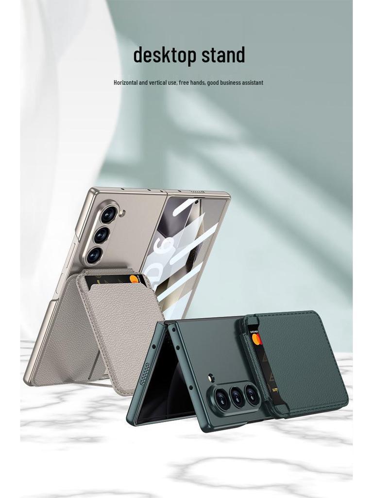 Магнитный чехол-подставка для карт для Samsung Z Fold7/6/5 - Многофункциональный, Съемный, Ультратонкая защита