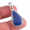 Natural Lapis Lazuli Gemstone Handmade 925 Solid Silver Gift Pendant 1.50" G7h04