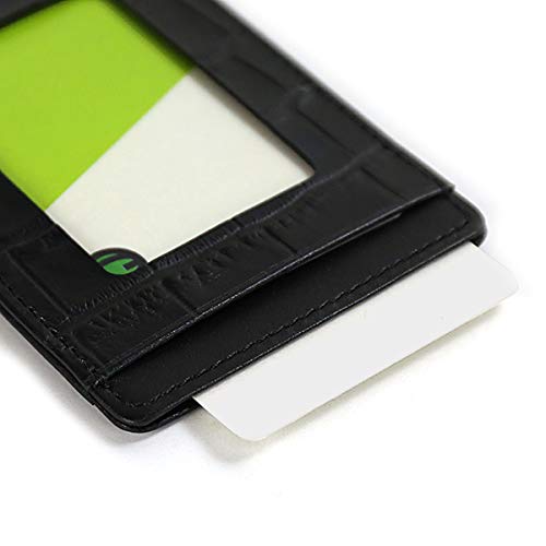 Romeo Crocodile Embossed Pass Case