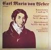 LP Record CARL MARIA VON WEBER PETER RSEL   Konzertstck Fmoll Op. 79  Grand  827957 ETERNA 1986 German Dem Classical Used