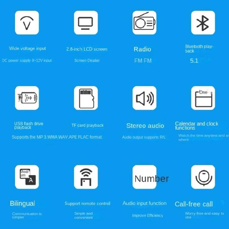 Промышленная плата декодирования MP3 с 2,8-дюймовым ЖК-дисплеем, стереозвуком, простой установкой