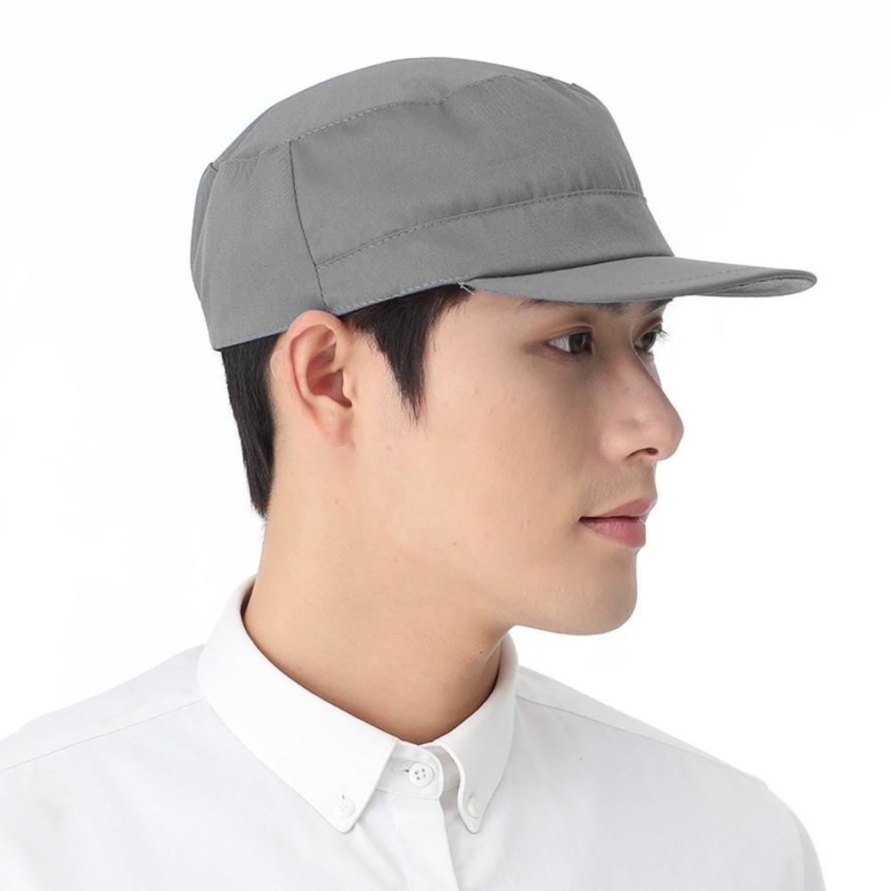 Washable Work Hat Dust-proof Hair Nets Cap Unisex Chef Hat Food Service
