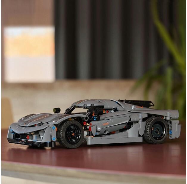 LEGO Technic 42173 Серый гиперкар Koenigsegg Jesko Absolut