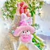 Delightful Plush Colorful Mushroom Keychain Adorable Fairy Bag Accessory For Kids
