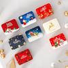 1PC Christmas Gift Empty Cookie Box Candy Biscuit Tin Box Square Tinplate Box Candy Box Christmas