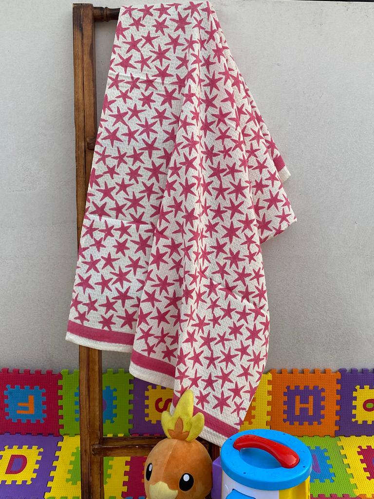 Handblock Print Fine Cotton Towel