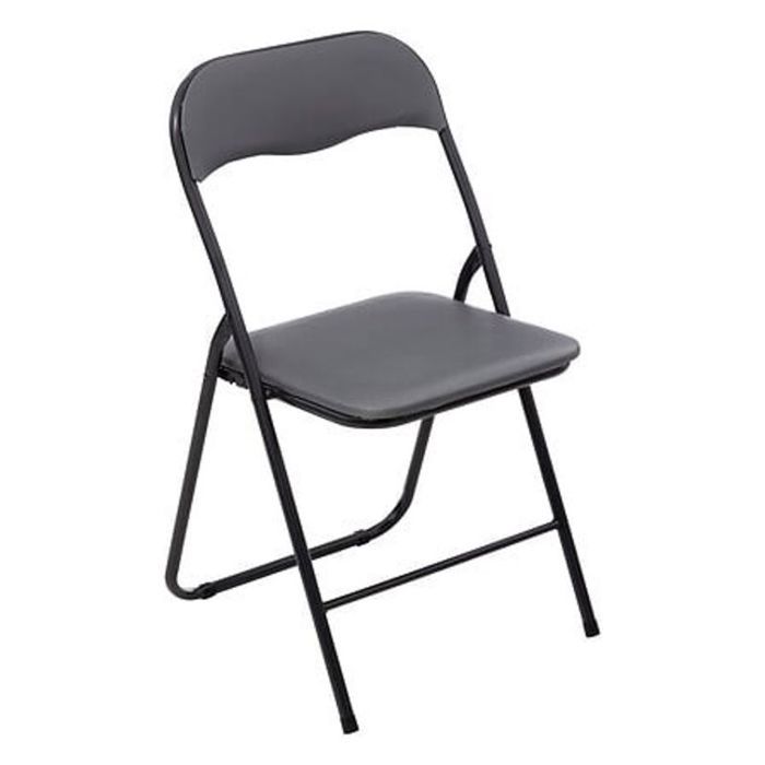 Lot de 4 chaises pliante PVC "Funny" Atmosphera - Gris