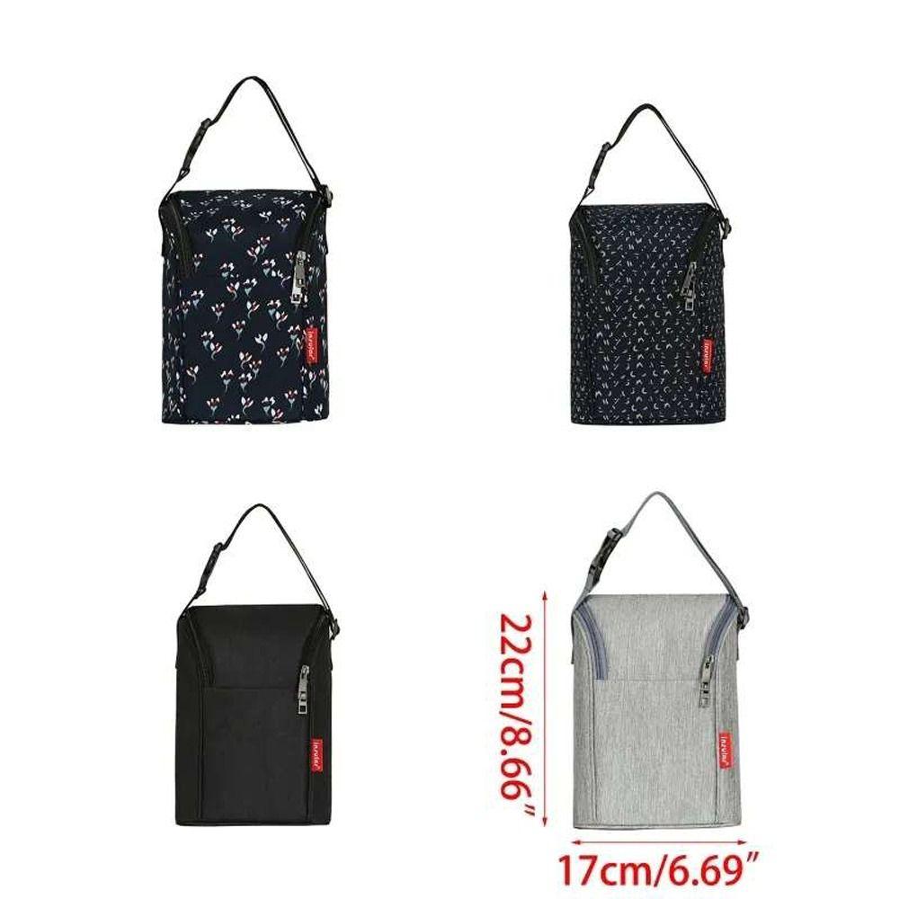 Zipper Water-proof Baby Food Bag Feeding Bottle Bag Breast-milk Storage Bag Stroller Hanging Bag