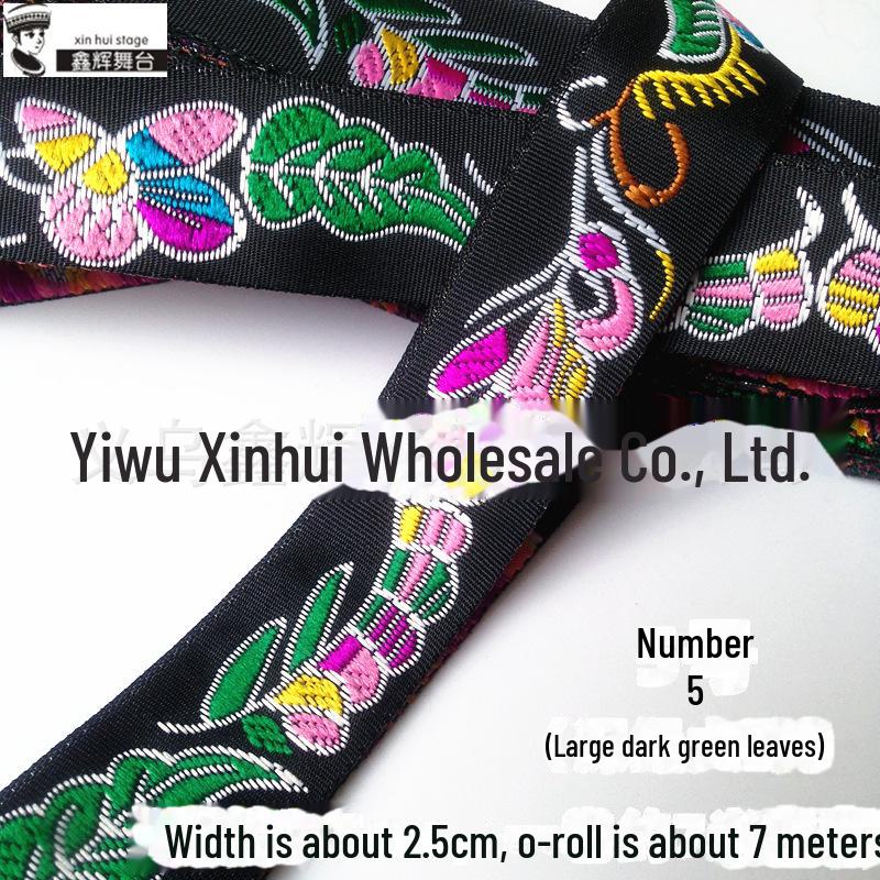 Xinhui 2.5 см этническая вышитая кружевная лента для поделок своими руками