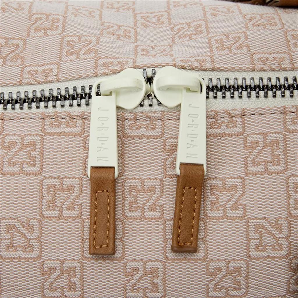 Jordan Большая вместимость Баскетбольная тренировка Путешествие Клетчатый Полиэстер Спортивная сумка Через плечо Сумка для путешествий Унисекс Сумки Бежевый JD2413019AD001