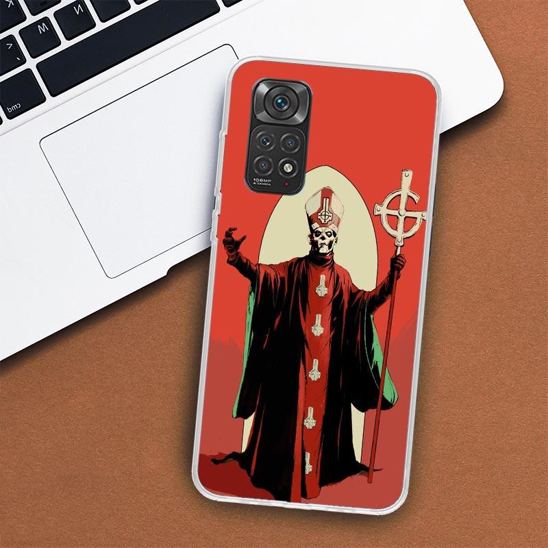 Ghost Papa Emeritus Phone Case For Xiaomi Redmi Note 13 12 12S 11 11S 10 10S 9 9S 11T 11E Pro Plus 8 8T 7 + Coque Cover