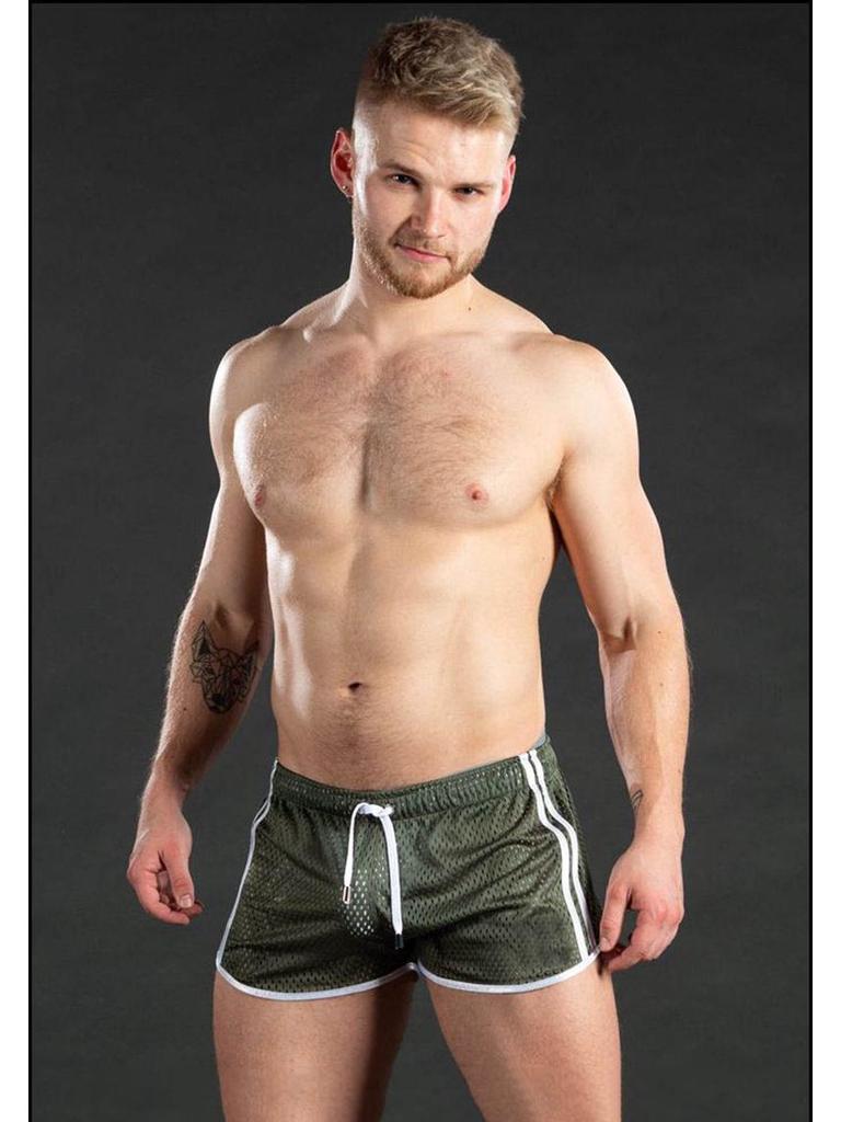 Мужские быстросохнущие дышащие спортивные шорты - Повседневные сексуальные пляжные фитнес-шорты для улицы