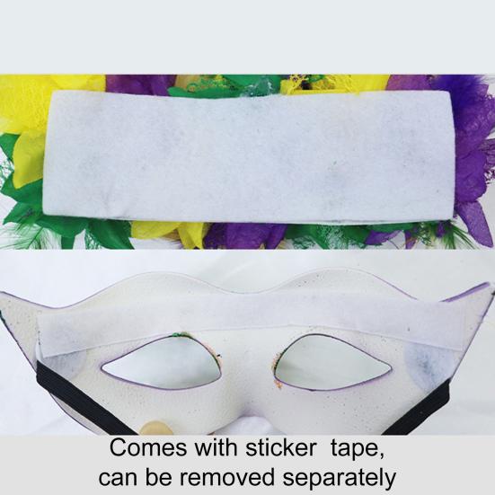 Маска Марди Гра, полумаска с перьями, блестящая маска с искусственными цветами для карнавалов, маскарадов, костюмов, праздничных принадлежностей