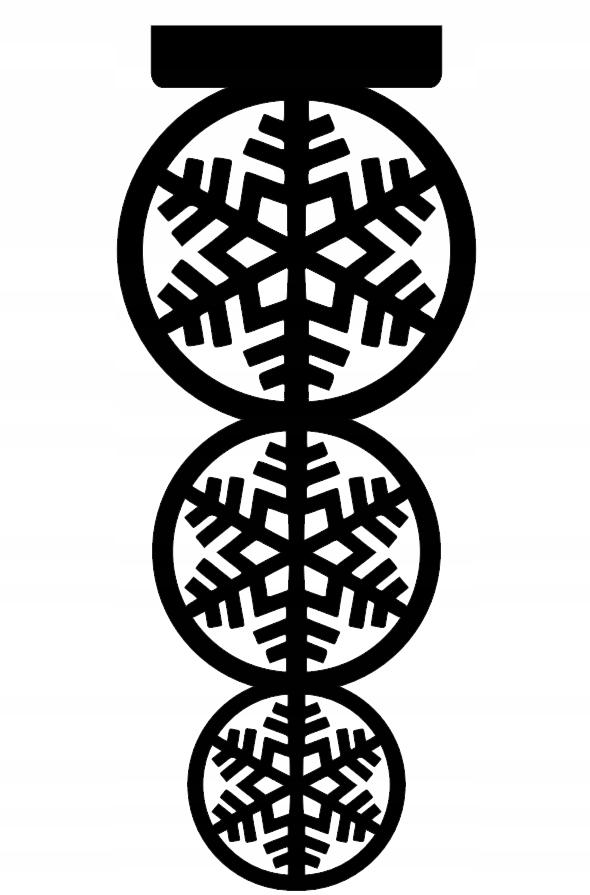 OPENWORK Christmas decoration panel SNOWFLAKE Christmas LARGE